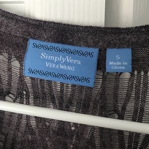 Smoky purple Vera wang top